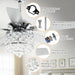 52" Berkshire Modern Downrod Mount Reversible Crystal Ceiling Fan with Lighting and Remote Control - ParrotUncle