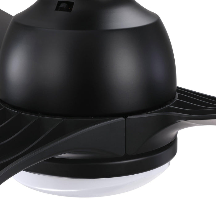 52" Cason Induatrial Downrod Mount Reversible Ceiling Fan with LED Lighting and Remote Control - ParrotUncle