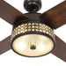 52" Cason Modern Downrod Mount Reversible Ceiling Fan with Lighting and Remote Control - ParrotUncle