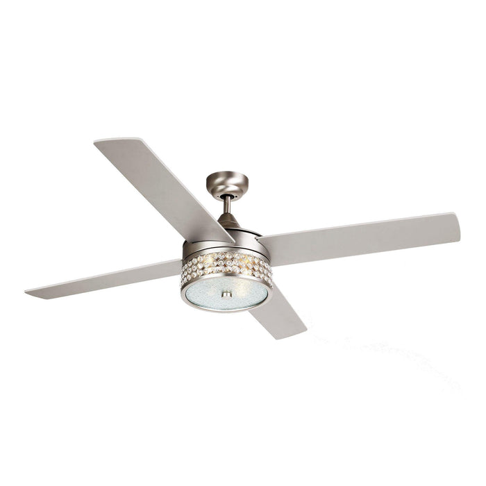 52" Cason Modern Downrod Mount Reversible Ceiling Fan with Lighting and Remote Control - ParrotUncle