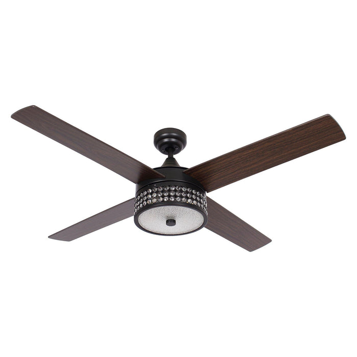 52" Cason Modern Downrod Mount Reversible Ceiling Fan with Lighting and Remote Control - ParrotUncle
