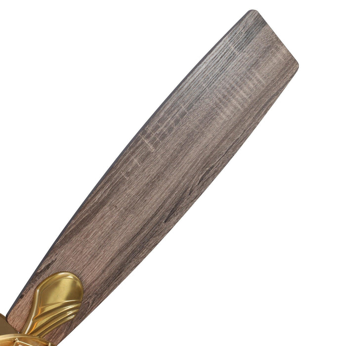 52" Cochin Industrial Downrod Mount Reversible Crystal Ceiling Fan with Lighting and Remote Control - ParrotUncle