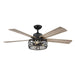 52" Divisadero Farmhouse Downrod Mount Reversible Crystal Ceiling Fan with Lighting and Remote Control - ParrotUncle