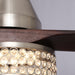 52" Farmhouse Satin Nickel Downrod Mount Reversible Crystal Ceiling Fan with Lighting and Remote Control - ParrotUncle