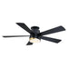 52" Flush Mount Smart Fan with LED Light - ParrotUncle