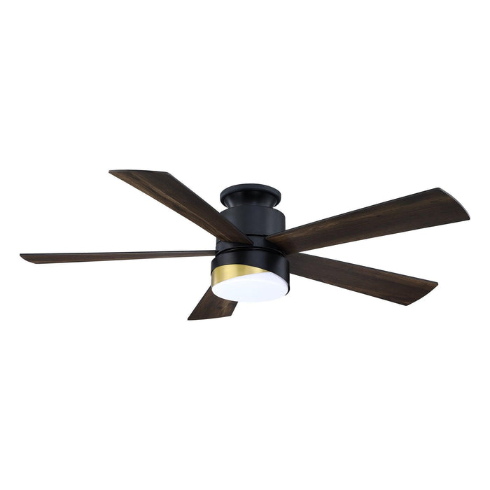 52" Flush Mount Smart Fan with LED Light - ParrotUncle