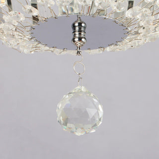 52" Ganga Modern Downrod Mount Reversible Crystal Ceiling Fan with Lighting and Remote Control