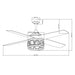 52" Hyderabad-Secunderabad Farmhouse Downrod Mount Reversible Ceiling Fan with Lighting and Remote Control - ParrotUncle