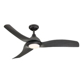 52" Hamptons Industrial DC Motor Downrod Mount Reversible Ceiling Fan with LED Lighting and Remote Control