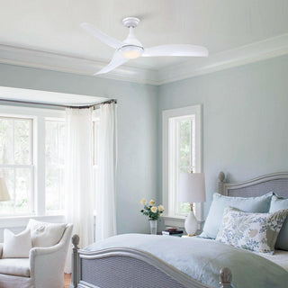 52" Hamptons Industrial DC Motor Downrod Mount Reversible Ceiling Fan with LED Lighting and Remote Control