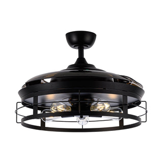 52" Jamshedpur Industrial Downrod Mount Ceiling Fan with Lighting and Remote Control