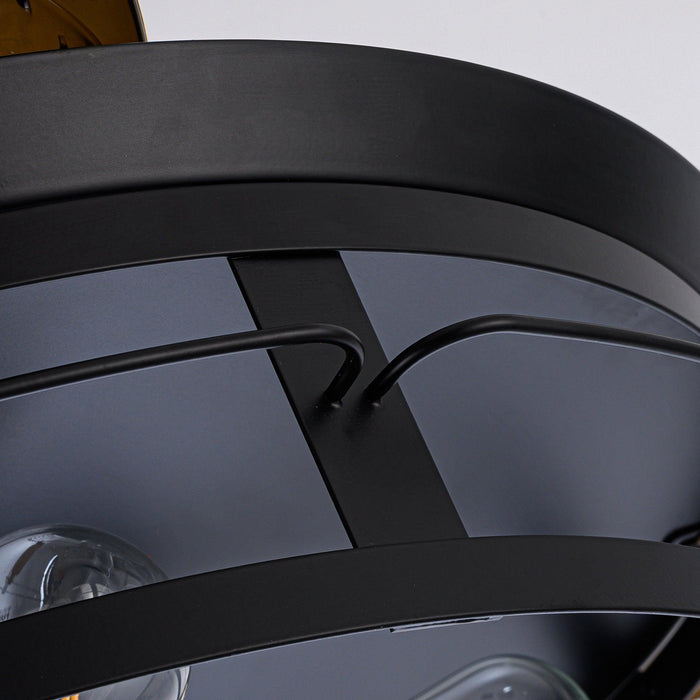 52" Jamshedpur Industrial Downrod Mount Ceiling Fan with Lighting and Remote Control - ParrotUncle