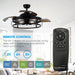 52" Jamshedpur Industrial Downrod Mount Ceiling Fan with Lighting and Remote Control - ParrotUncle