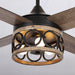 52" Kashmir Farmhouse Downrod Mount Reversible Ceiling Fan with Lighting and Remote Control - ParrotUncle