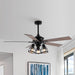 52" Kashmir Industrial Downrod Mount Reversible Ceiling Fan with Lighting and Remote Control - ParrotUncle