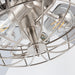 52" Kyla Industrial Brushed Nickel Reversible Caged Ceiling Fan with Lighting - ParrotUncle