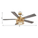 52" Lucknow Industrial Black Reversible Ceiling Fan with Lighting and Remote Control - ParrotUncle