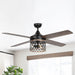 52" Mirelle Farmhouse Downrod Mount Reversible Ceiling Fan with Lighting and Remote Control - ParrotUncle