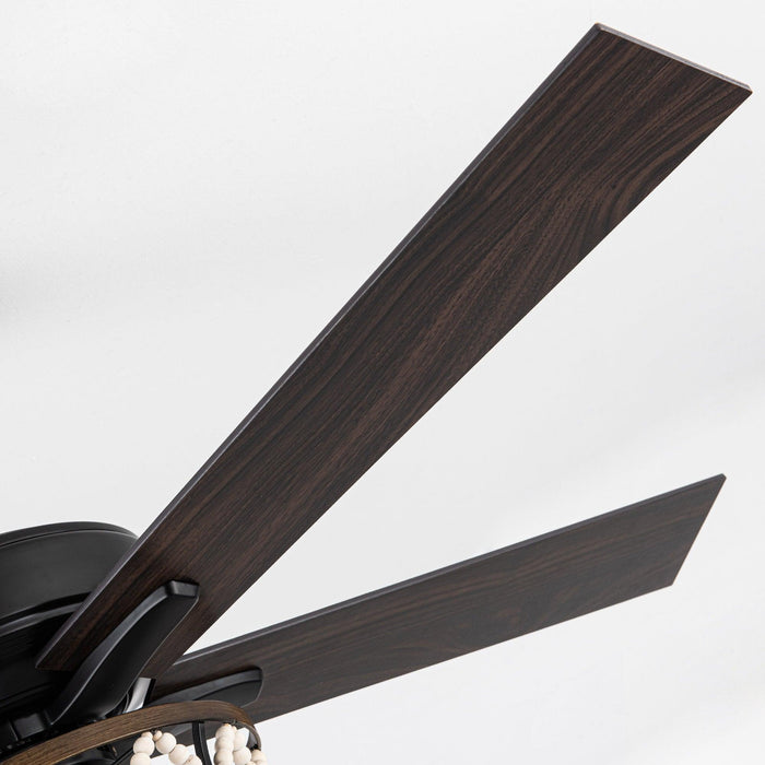 52" New Delhi Industrial Downrod Mount Reversible Ceiling Fan with Lighting and Remote Control - ParrotUncle