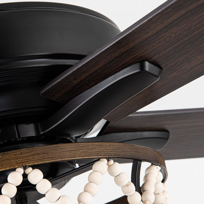 52" New Delhi Industrial Downrod Mount Reversible Ceiling Fan with Lighting and Remote Control - ParrotUncle