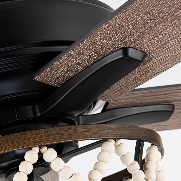 52" New Delhi Industrial Downrod Mount Reversible Ceiling Fan with Lighting and Remote Control - ParrotUncle