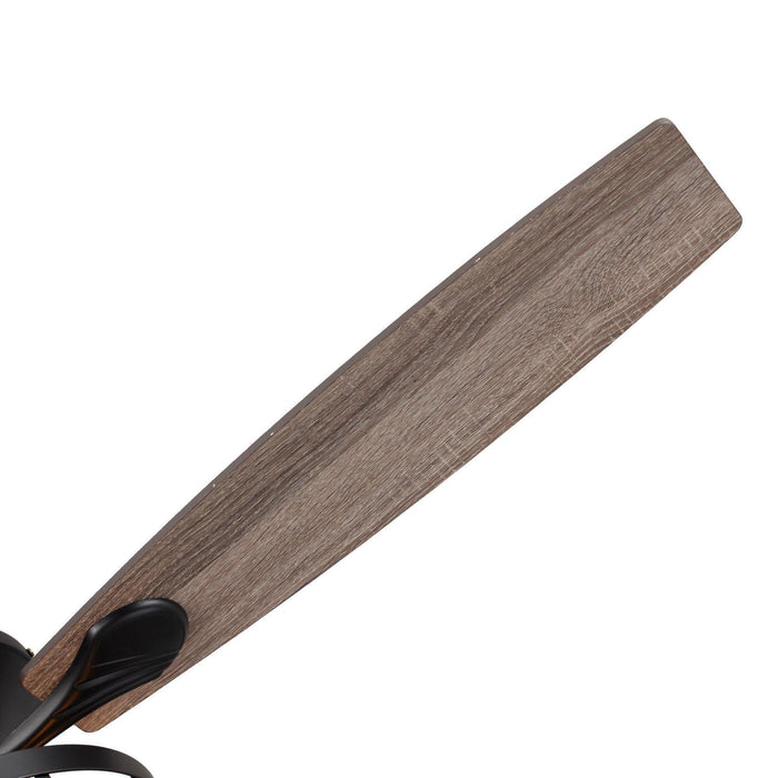 52" Paquette Industrial Downrod Mount Reversible Ceiling Fan with Lighting and Remote Control - ParrotUncle