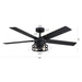 52" Prayag Industrial Downrod Mount Reversible Ceiling Fan with Lighting and Remote Control - ParrotUncle