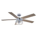 52" Prayag Industrial Downrod Mount Reversible Ceiling Fan with Lighting and Remote Control - ParrotUncle