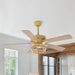 52" Pune Farmhouse Downrod Mount Reversible Ceiling Fan with Lighting and Remote Control - ParrotUncle