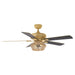 52" Pune Farmhouse Downrod Mount Reversible Ceiling Fan with Lighting and Remote Control - ParrotUncle