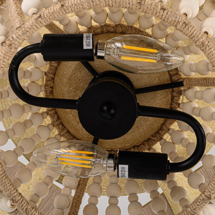 52" Pune Farmhouse Downrod Mount Reversible Ceiling Fan with Lighting and Remote Control - ParrotUncle