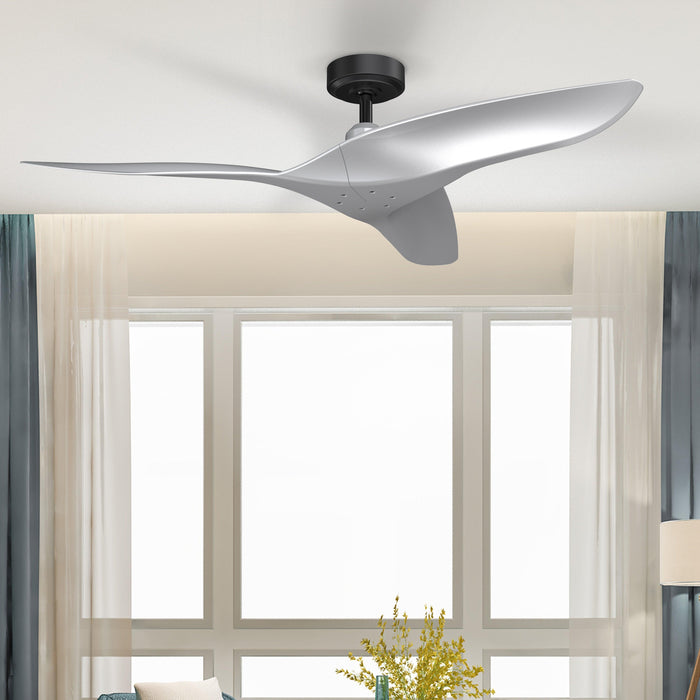 52" Punjab Industrial DC Motor Downrod Mount Reversible Ceiling Fan with Remote Control - ParrotUncle