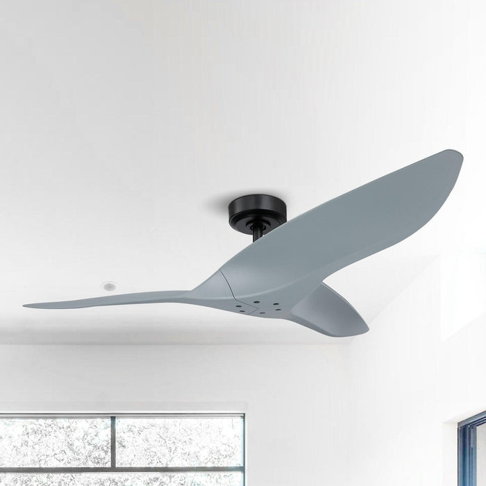 52" Punjab Industrial DC Motor Downrod Mount Reversible Ceiling Fan with Remote Control - ParrotUncle
