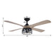 52" Tata Nagar Industrial Downrod Mount Reversible Crystal Ceiling Fan with Lighting and Remote Control - ParrotUncle