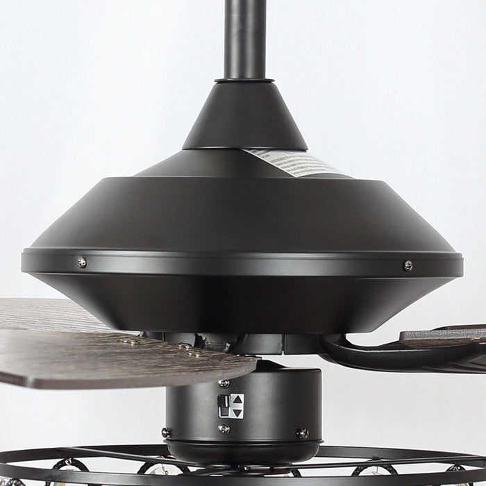 52" Tibuh Modern Downrod Mount Reversible Crystal Ceiling Fan with Lighting and Remote Control - ParrotUncle