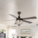 52" Varanasi Farmhouse Downrod Mount Ceiling Fan with Lighting and Remote Control - ParrotUncle