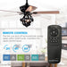52" Wilburton Industrial Downrod Mount Reversible Ceiling Fan with Lighting and Remote Control - ParrotUncle
