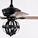 52" Wilburton Industrial Downrod Mount Reversible Ceiling Fan with Lighting and Remote Control - ParrotUncle