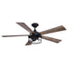 52" Windmill Modern Downrod Mount Reversible Ceiling Fan with Lighting and Remote Control - ParrotUncle