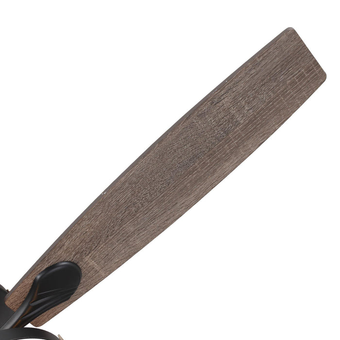 52" Wisner Industrial Downrod Mount Reversible Ceiling Fan with Lighting and Remote Control - ParrotUncle