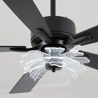 52 Inch Rory LED Modern Downrod Mount Ceiling Fan with Remote Control