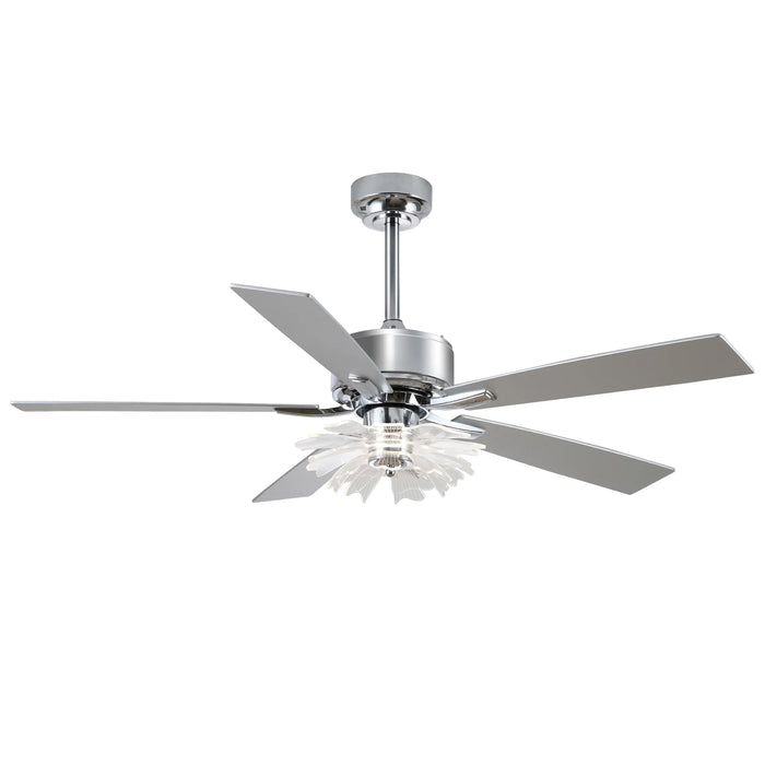 52 Inch Rory LED Modern Downrod Mount Ceiling Fan with Remote Control