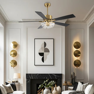 52 Inch Rory LED Modern Downrod Mount Ceiling Fan with Remote Control