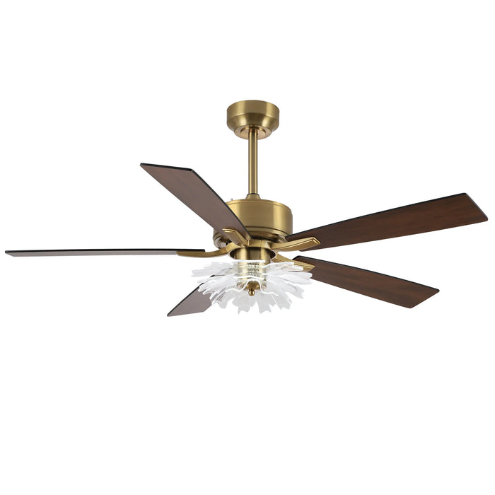 52 Inch Rory LED Modern Downrod Mount Ceiling Fan with Remote Control
