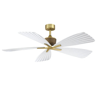 52" Porter Soft Brass IP66 Outdoor Ceiling Fan