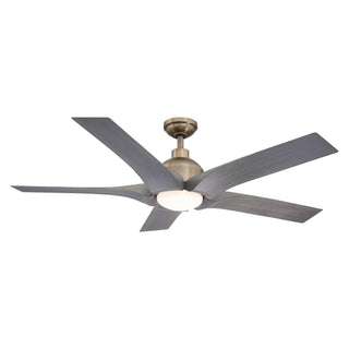 56" Genoa Hamptons Farmhouse DC Motor Downrod Mount Reversible Ceiling Fan with Lighting and Remote Control