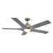 56" Genoa Modern DC Motor Downrod Mount Reversible Ceiling Fan with Lighting and Remote Control - ParrotUncle