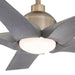 56" Genoa Modern DC Motor Downrod Mount Reversible Ceiling Fan with Lighting and Remote Control - ParrotUncle