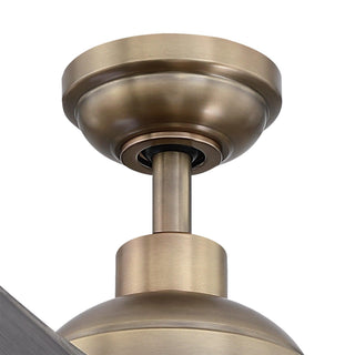 56" Genoa Hamptons Farmhouse DC Motor Downrod Mount Reversible Ceiling Fan with Lighting and Remote Control