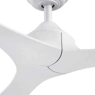 56" Hamptons Modern DC Motor Downrod Mount Reversible Ceiling Fan with Remote Control